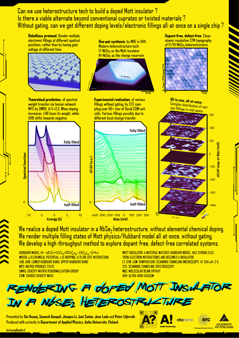 Rendering a doped Mott insulator in a NbSe<sub>2</sub> heterostructure (2023)