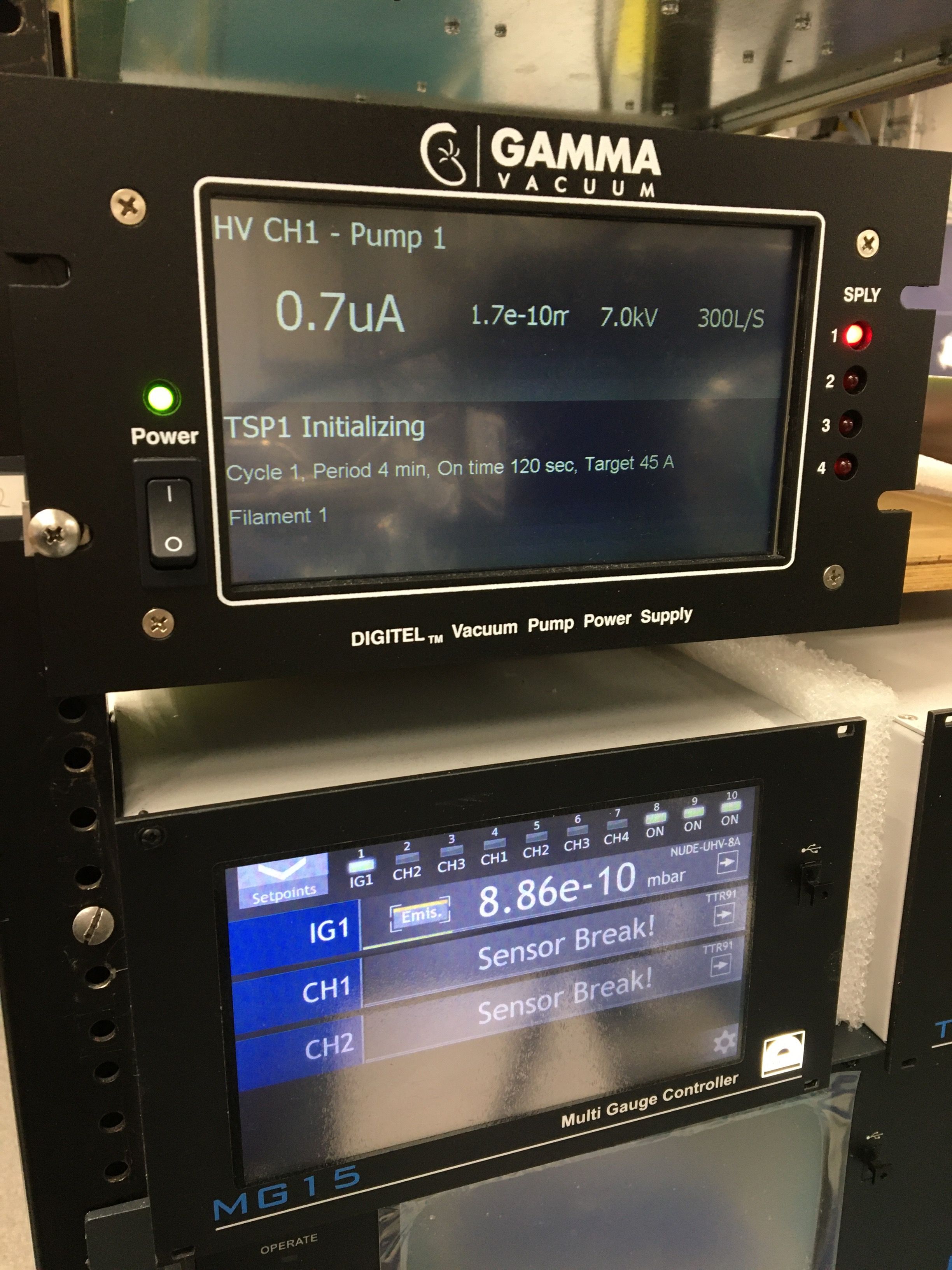 Lab record low base pressure at E-10 range.